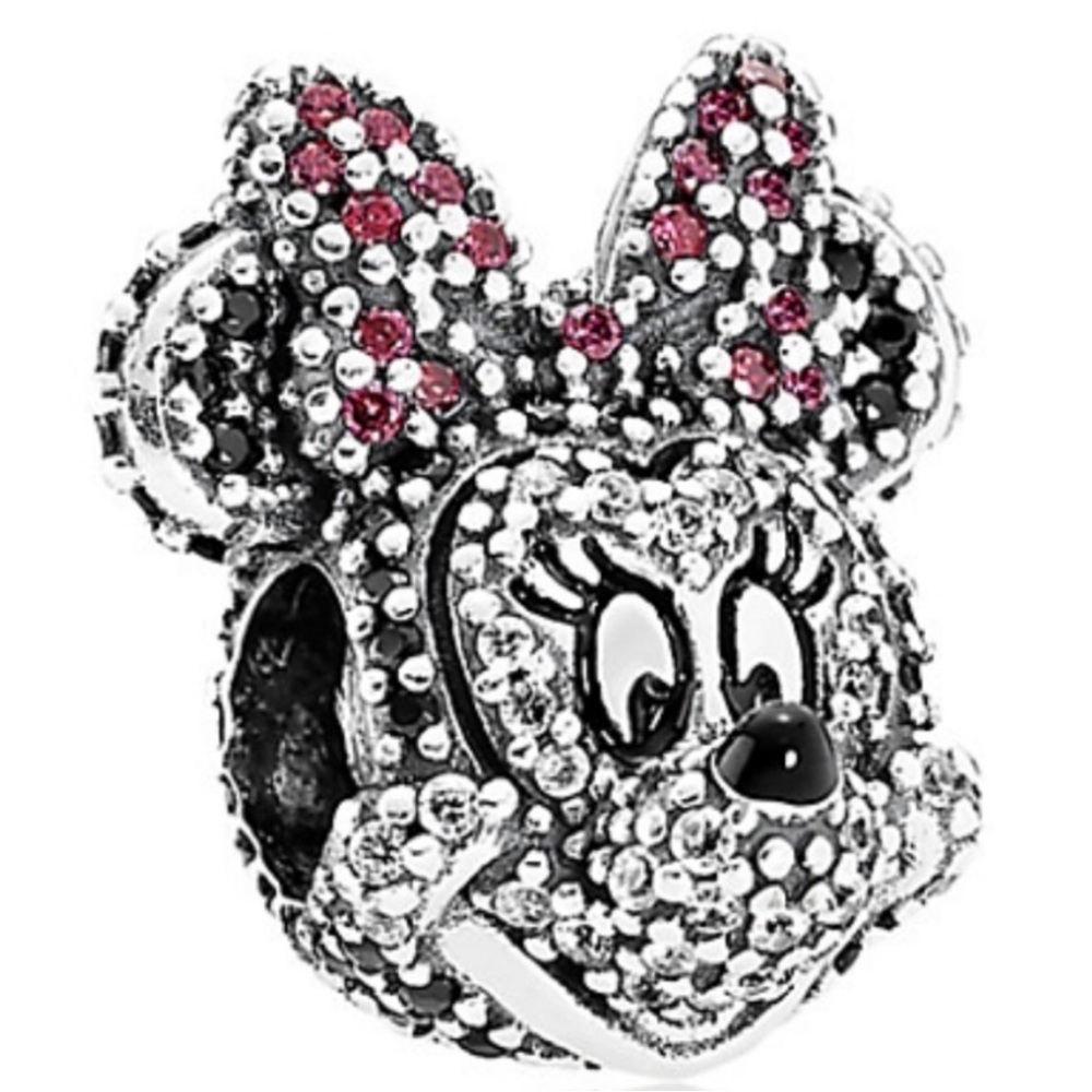 ❤️🖤Pandora Authentic Minnie Mouse Pavé Charm Limited Edition 🖤❤️